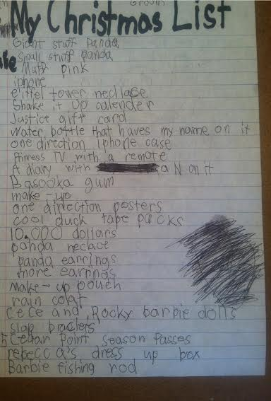 Illustration for article titled A Treasury Of Children's Insane Christmas Wish Lists